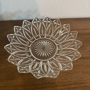 Vintage Federal Glass Sunflower Petal Bowls